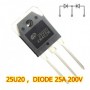 25U20 Fast Recovery Diode 200 Volts thru 600 Volts