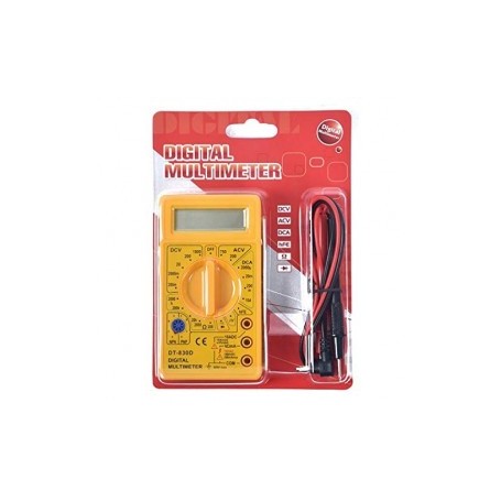 DT830D LCD Display (Yellow Color) Multimeter Resistanc